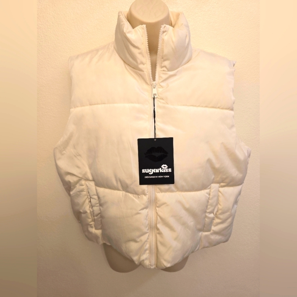 NWT Sugar Kiss Ladies Quilted Puffer Vest